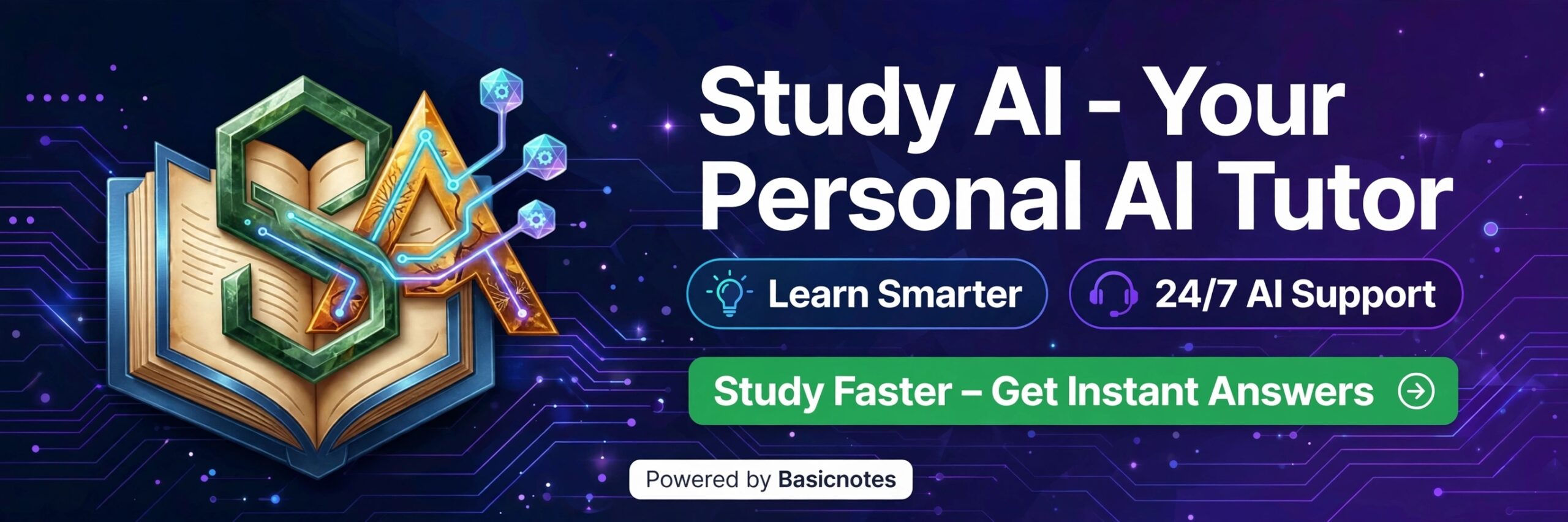 Study AI - Your Personal AI Tutor - Powered by Basicnotes